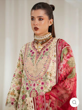 Eres Bonita by BinIlyas Embroidered Viscose Shirt with Digital Print Chiffon Dupatta & Trousers | 3-Piece Unstitched Suit 1107-A